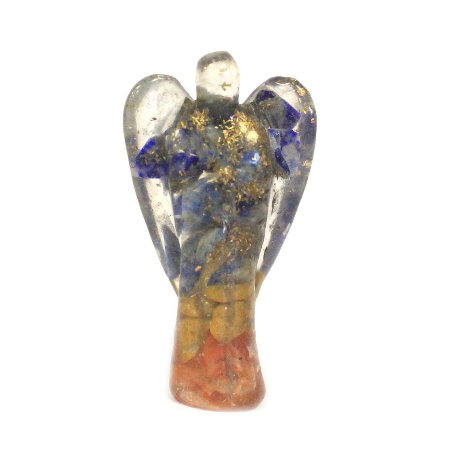Orgonite L'Ange - Puces de Gemme et Cuivre 50mm