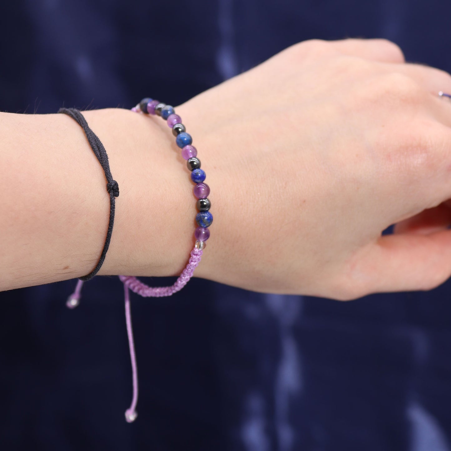 Bougie de Cristal du Zodiaque avec Bracelet de Pierres Précieuses - Verseau