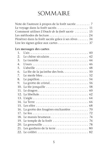 L'Oracle de la Forêt Sacrée
