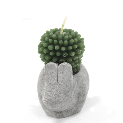 Bougies Cactus - Pots Animaux (asst) sur Présentoir