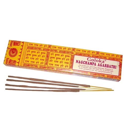 Goloka Nagchampa Bâtons d'Encens 16g