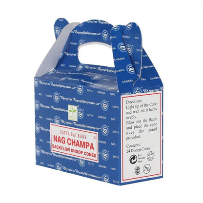 Cônes parfumés Satya "Flowing Smoke" - Nag Champa (24pcs)