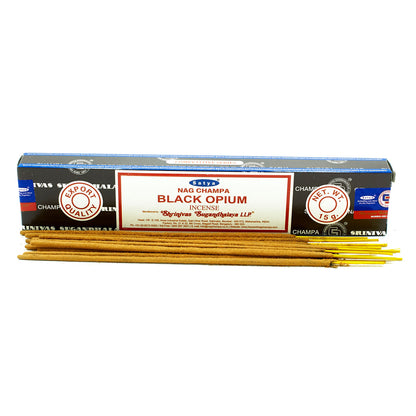 Bâtonnets d'encens Satya 15g - Black Opium