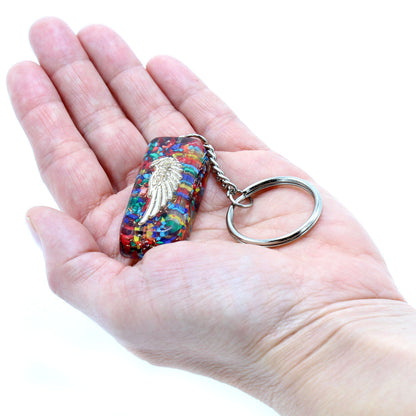 Porte-clés Orgonite - Aile Protection du gardien