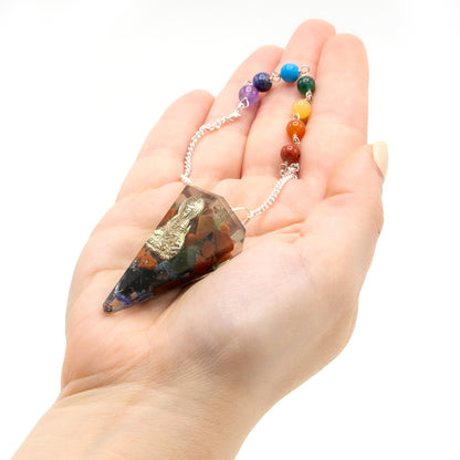 Pendule Orgonite de Puissance Chakra - Bouddha