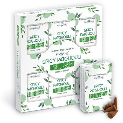 Cônes d'encens à base de plantes - Patchouli épicé