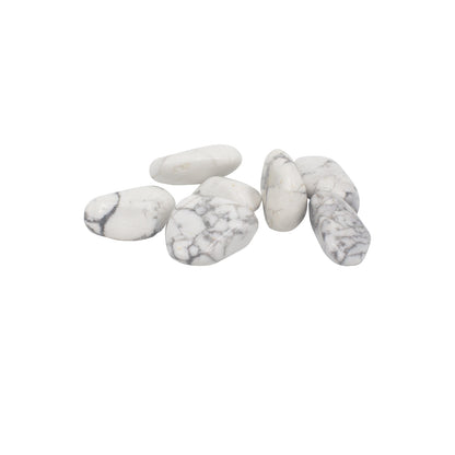 Larges Pierres Roulées- Howlite - Blanche