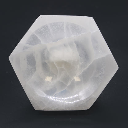 Bol Hexagonal en Sélénite - 10 cm