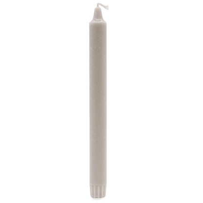 Bougie Dîner Pure Cire Naturelle 25x2,3 - Gris Argent