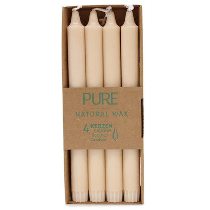 Bougie de table en pure cire naturelle 25x2,3 - Sahara
