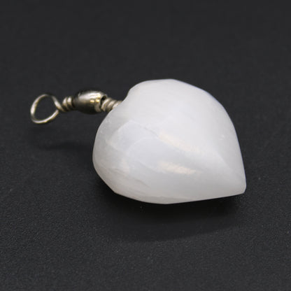 Pendentif Coeur Sélénite