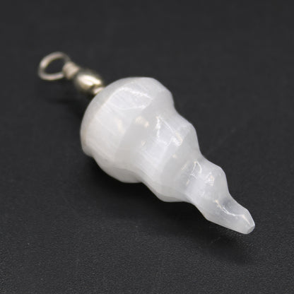 Pendentif Sélénite Spirale