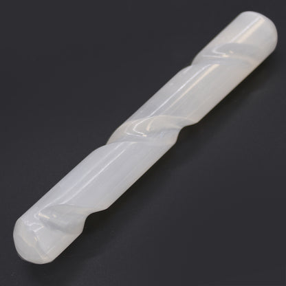 Baguette Sélénite Spirale Arrondie - 16 cm