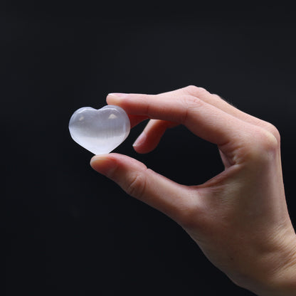 Coeur Sélénite - 3-4cm