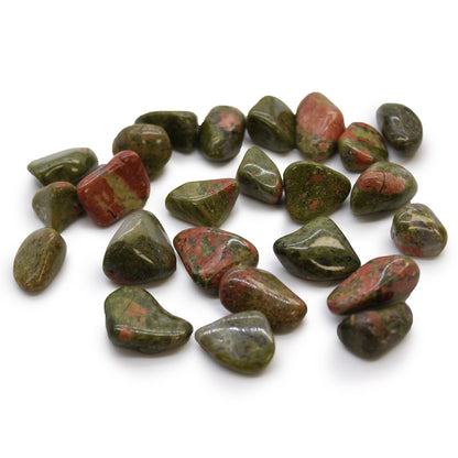 Petites Pierres Roulées Africaines - Unakite