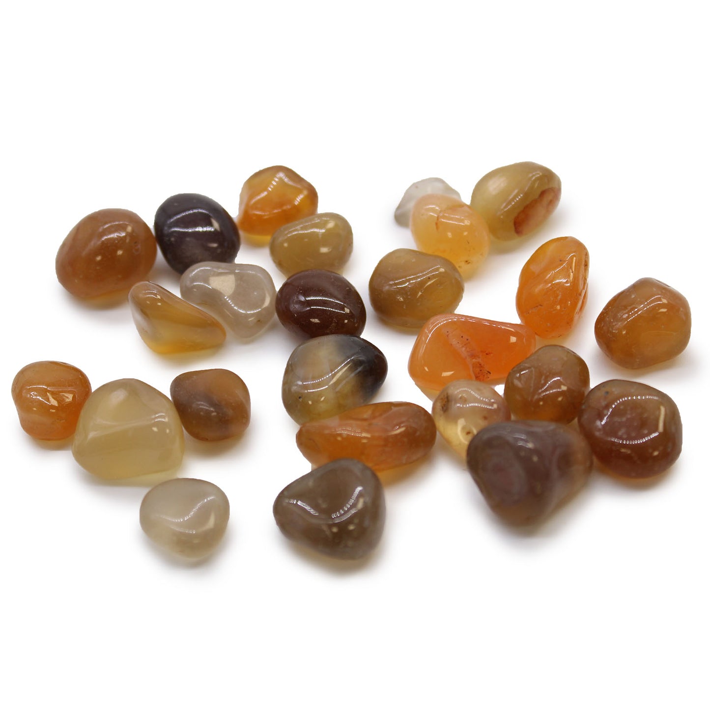 Petites Pierres Roulées Africaines - Agate Cornaline - Mozambique