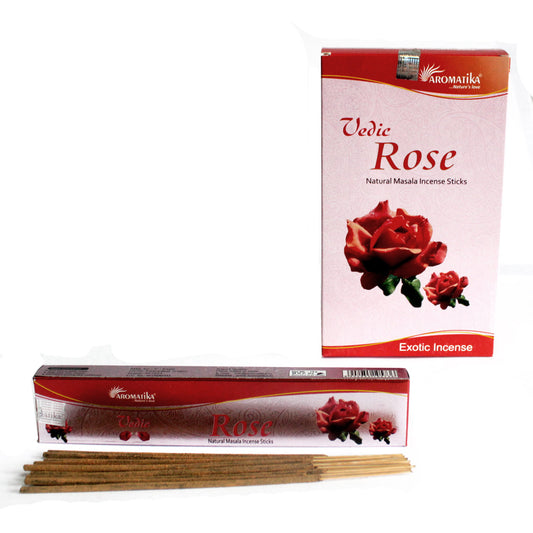 Bâtonnets d'Encens Védique-  Rose