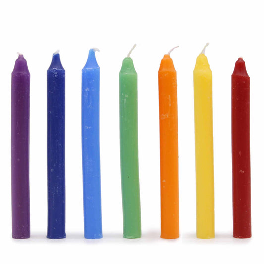 Lot de 7 Bougies de Sortilège - 7 Chakras