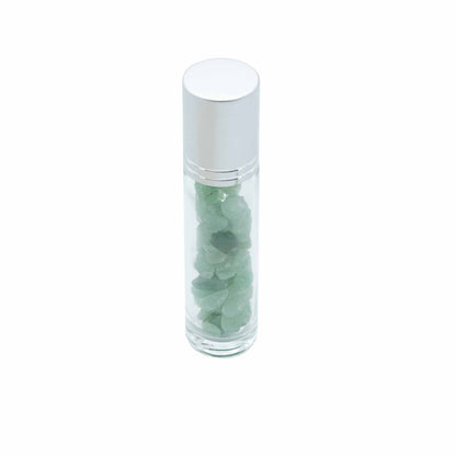 Flacon Roll-on Huile Essentielle & Pierres Précieuses - Aventurine -  Bouchon Argenté