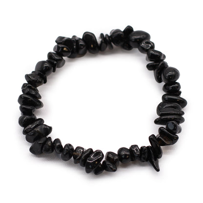 Bracelet en  Éclat de Pierre - Agate Noire