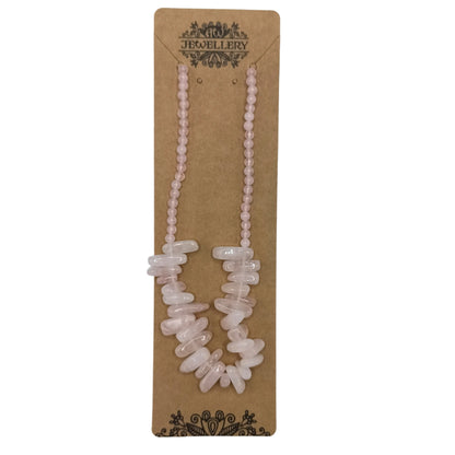 Collier de Pierres Précieuses - Quartz Rose
