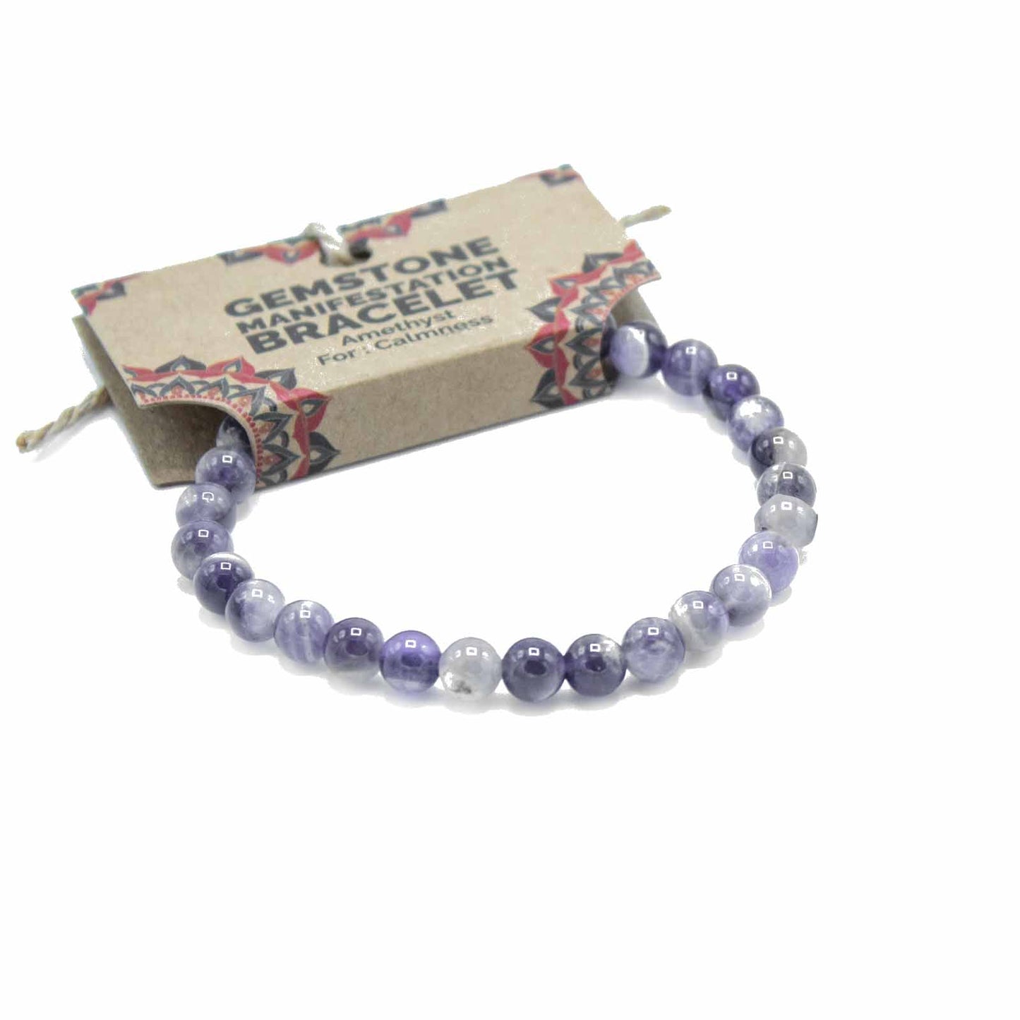 Bracelet de Manifestation en Pierres Précieuses - Améthyste - Calme