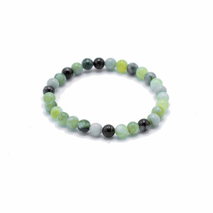 Bracelet de Manifestation en Pierres Précieuses - Jade Olive - Guérison
