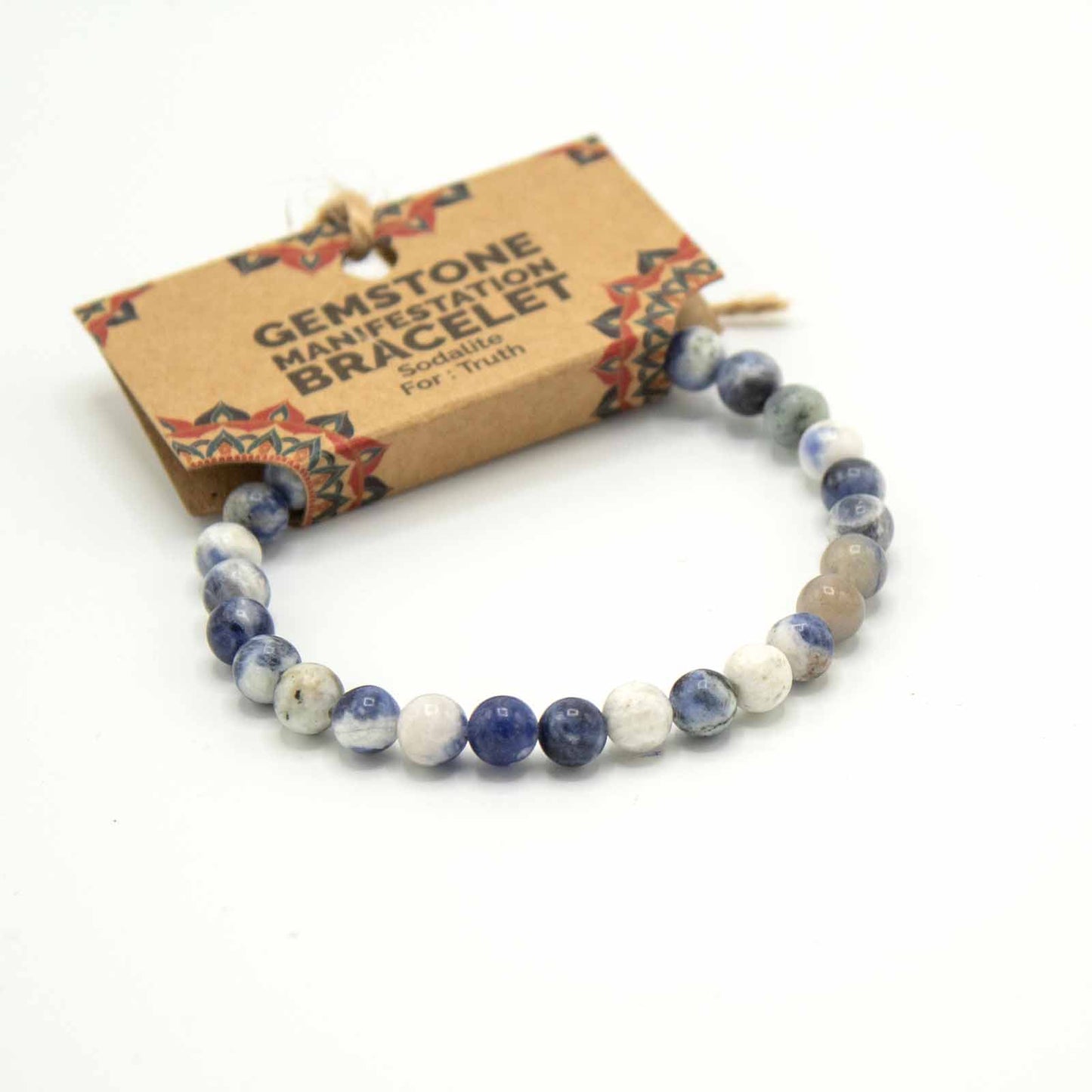 Bracelet de Manifestation en Pierres Précieuses- Sodalite - Vérité
