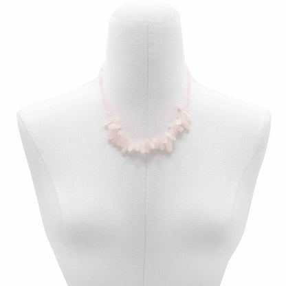 Collier de Pierres Précieuses - Quartz Rose