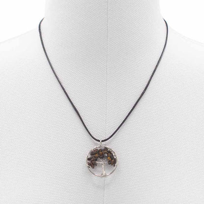 Pendentif Arbre de Vie - Œil de Tigre
