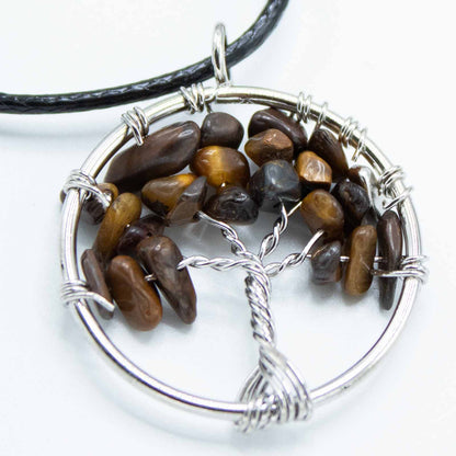Pendentif Arbre de Vie - Œil de Tigre