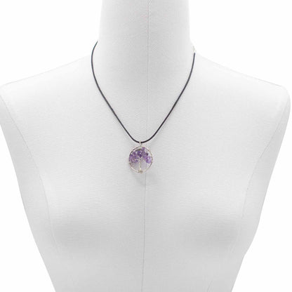 Pendentif Arbre de Vie - Amethyste