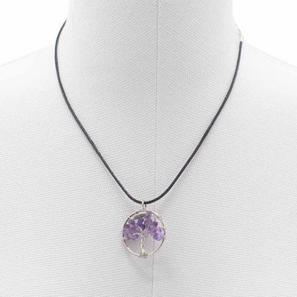 Pendentif Arbre de Vie - Amethyste