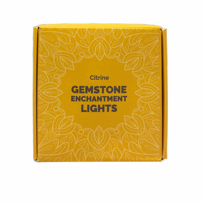 Lumières d'Enchantement en Pierres Précieuses - Citrine Fumée