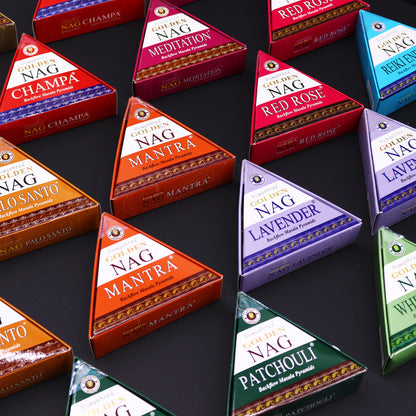 Cônes d'Encens à Refoulement  Jumbo Golden Nag 42g- Patchouli