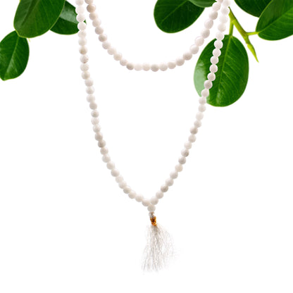 Mala 108 Perles  - Quartz Blanc