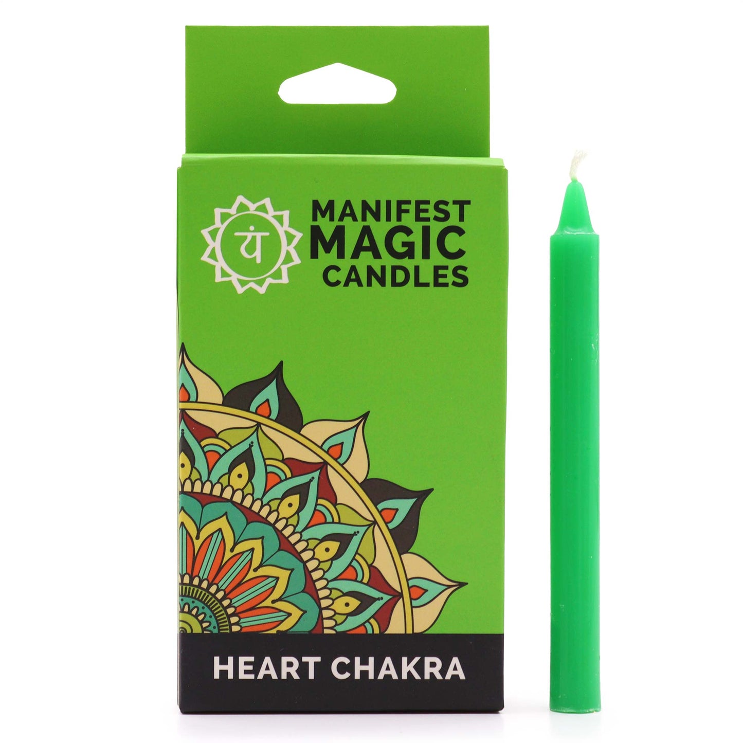 Bougies Magiques Manifeste (pack de 12) - Vert - Chakra du Coeur