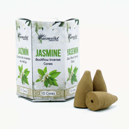 Paquet de 10 Cônes d'Encens Masala à Refoulement - Jasmin