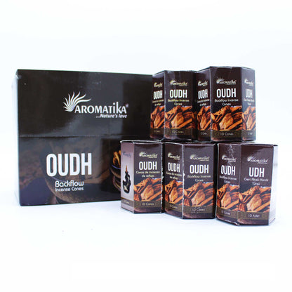 Paquet de 10 Cônes d'Encens Masala à Refoulement - Oudh