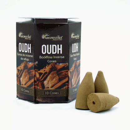 Paquet de 10 Cônes d'Encens Masala à Refoulement - Oudh