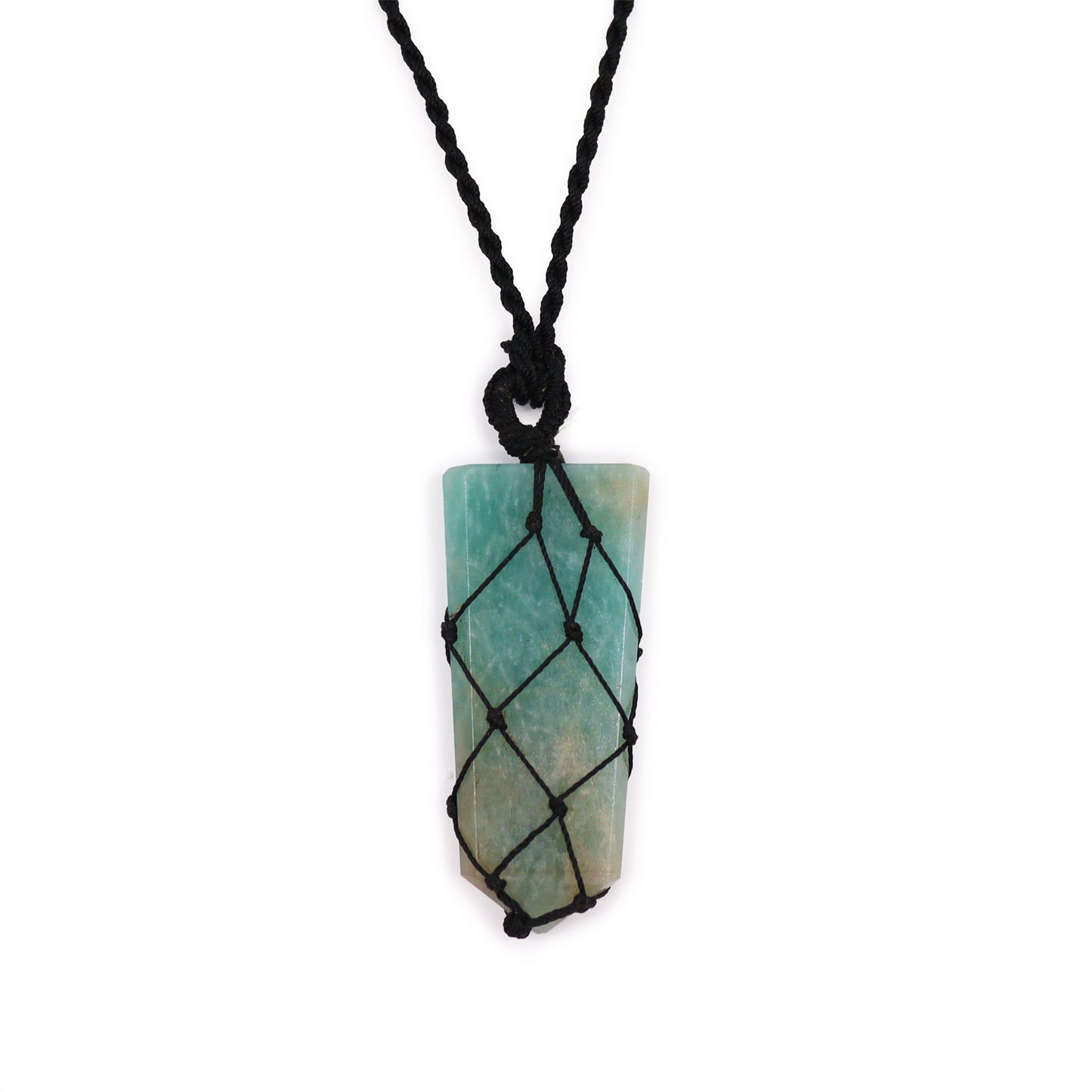 Pendentif en Pierre Précieuse Plate - Amazonite
