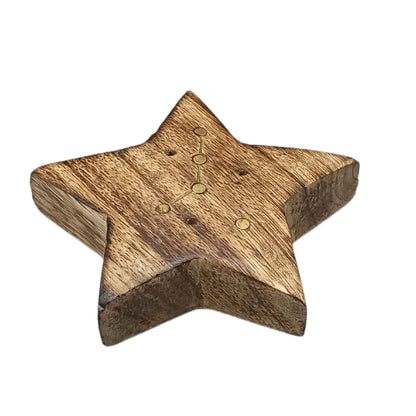 Set de Brûleurs d'Encens Gravés et en Laiton en Forme de Signe du Zodiaque - Star