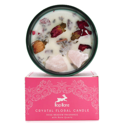 Bougie Magique en Cristal avec Fleurs et Gemmes de Hop Hare - Les Amoureux
