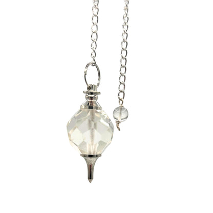 Pendule en Pierres Précieuses à Facettes - Quartz Rocheux