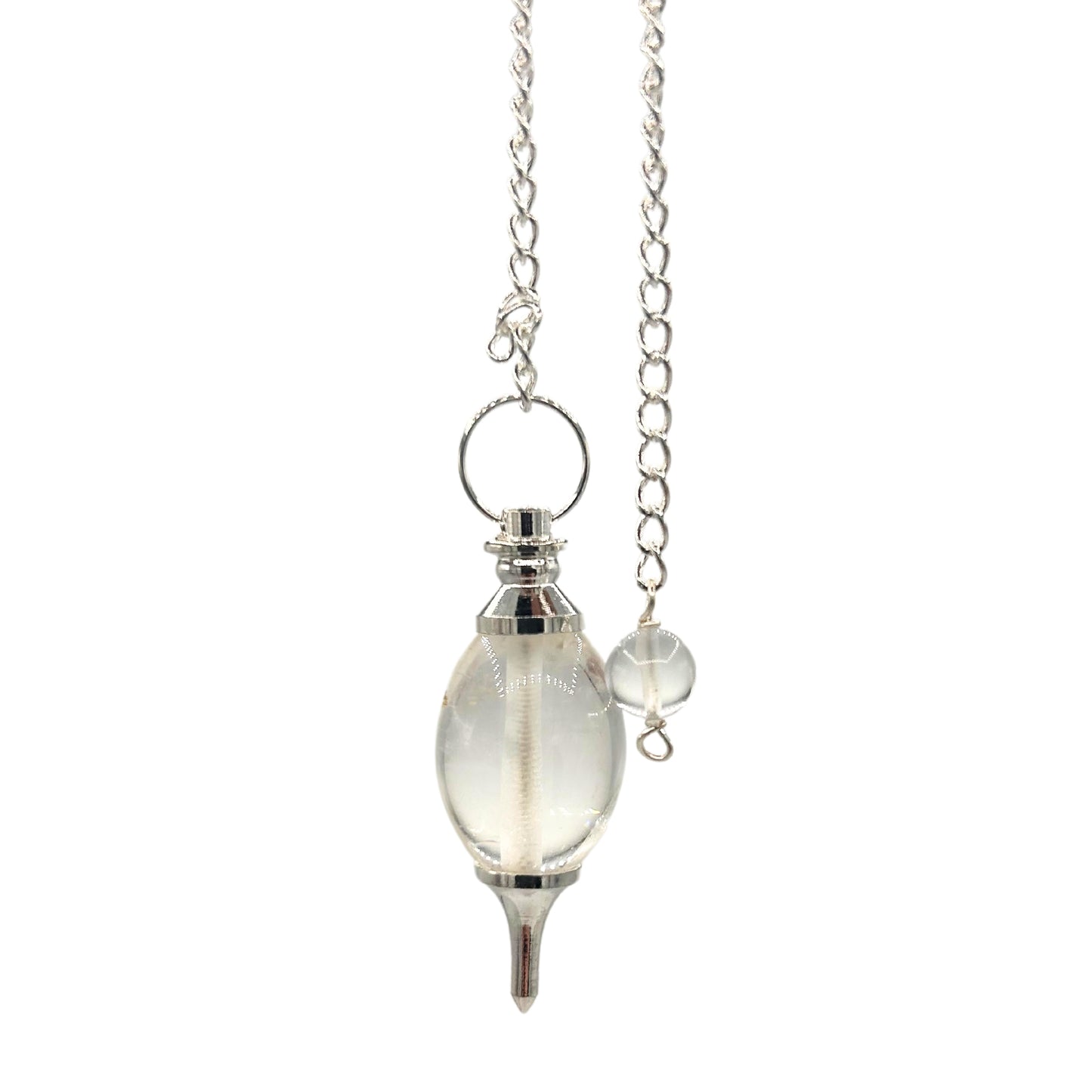 Pendule en Pierre Précieuse en Forme de Lingam - Quartz rocheux