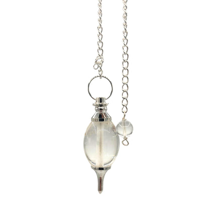Pendule en Pierre Précieuse en Forme de Lingam - Quartz rocheux