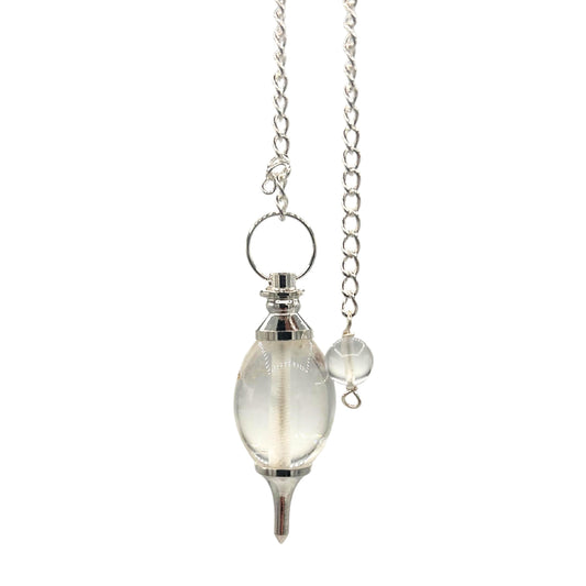 Pendule en Pierre Précieuse en Forme de Lingam - Quartz rocheux