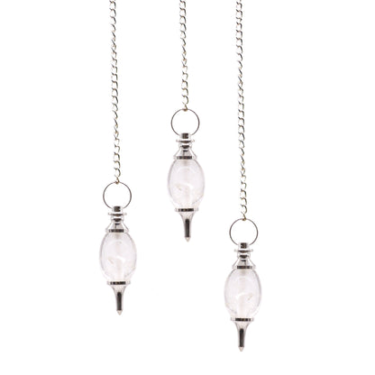 Pendule en Pierre Précieuse en Forme de Lingam - Quartz rocheux