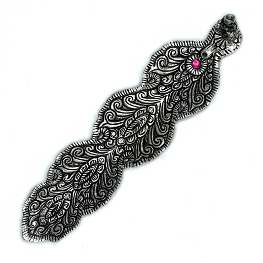 Porte-Encens Long Bouddha en Aluminium Poli 20cm