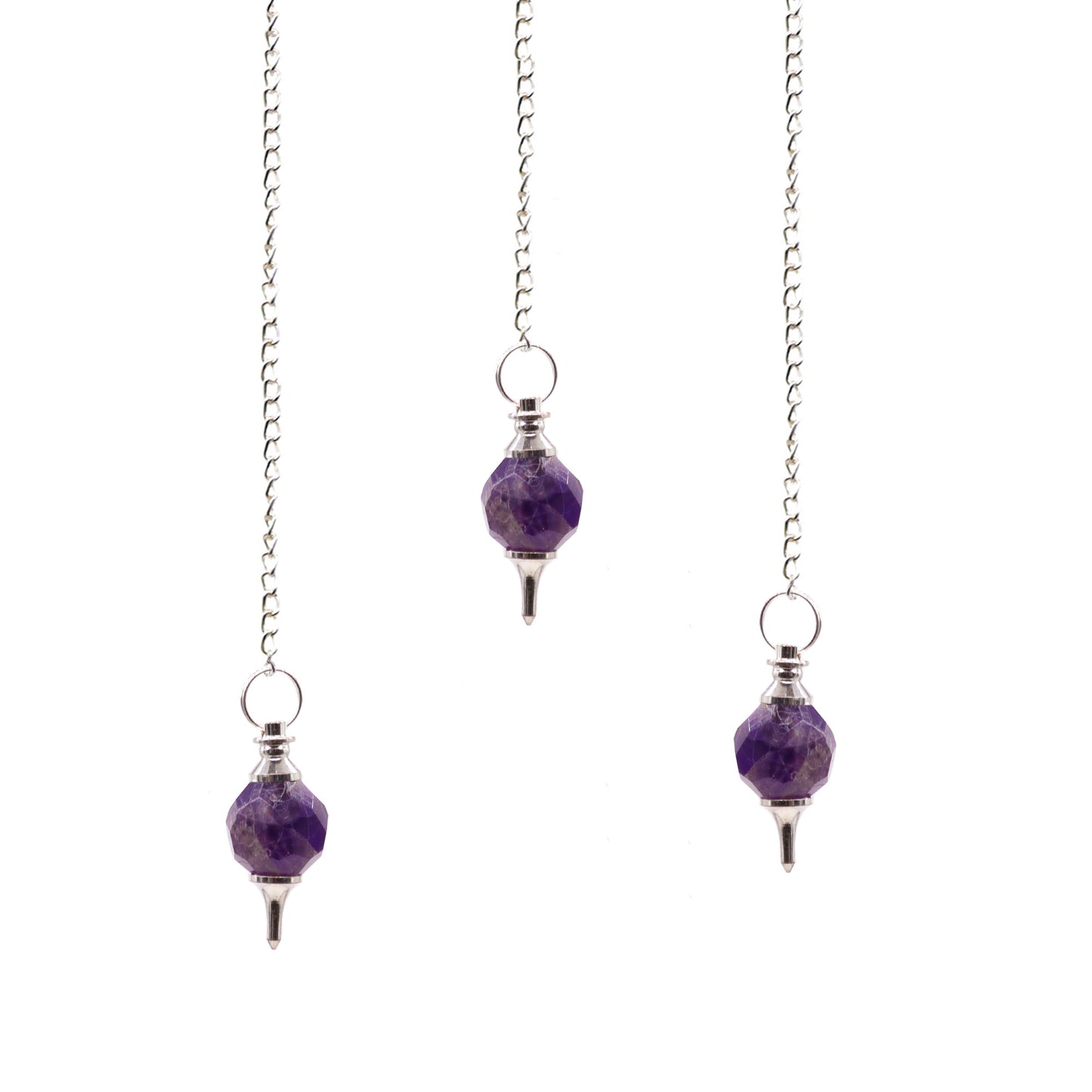 Pendule en Pierres Précieuses à Facettes - Améthyste